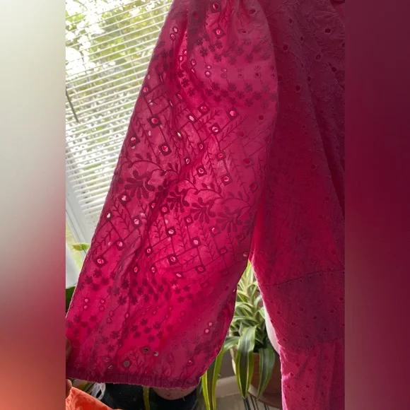 NWT City Studio Junior’s Cotton Embroidered Eyelet Midi Dress - Picture 10 of 12